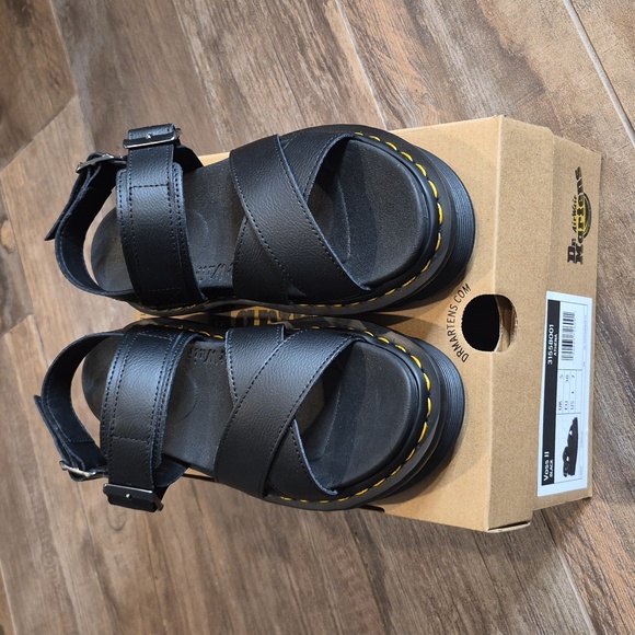 Dr. Martens Voss II Athena Black Platform Sandals, EU 38, Listing as Size 8 - Picture 7 of 16